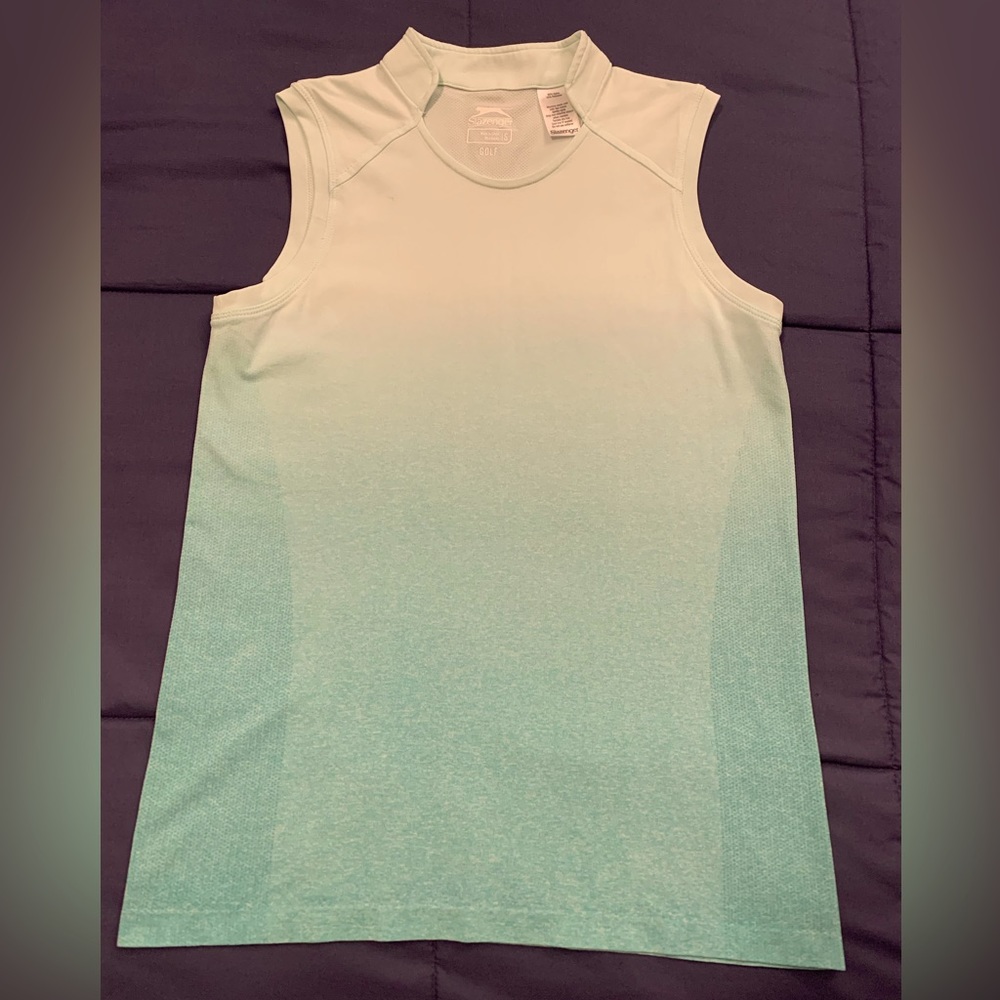 Slazenger sleeveless Golf shirt mint green hombre